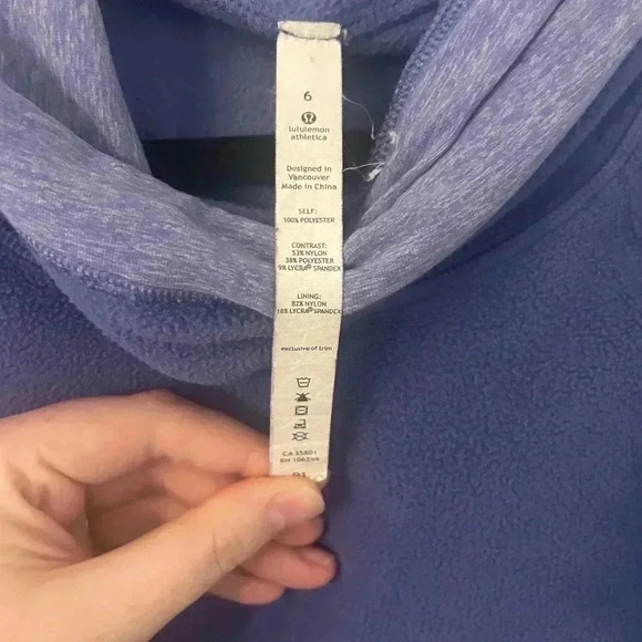 Lululemon Apres Run Pullover Hoodie in Persian Purple size 6 - Picture 4 of 5